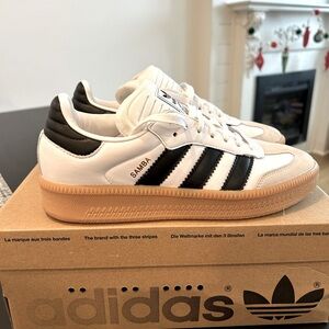 Adidas Samba XLG White Black Sneaker Shoes